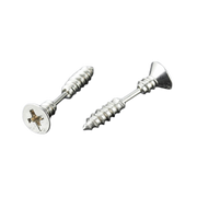 Punk Style Stainless Steel Screw Shaped Earring Stud
